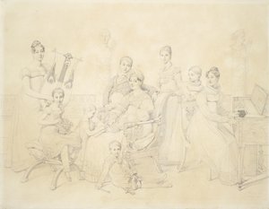 Portrait of the Family of Lucien Bonaparte by Jean Auguste Dominique Ingres